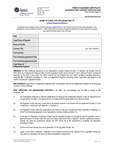 Form-016E2 Independent Engineer Certificate HCI