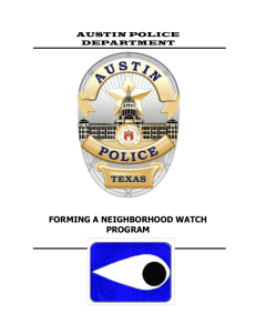 what is neighborhood watch - Milwood Neighborhood Association