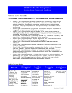 Rubric for Case Study