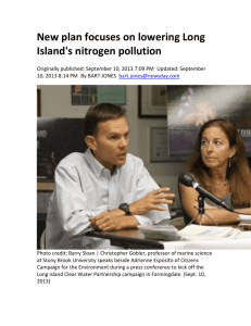 New plan focuses on lowering Long Island`s nitrogen pollution
