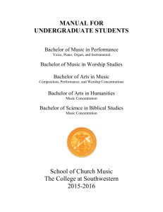 Manual for Undergraduate Students
