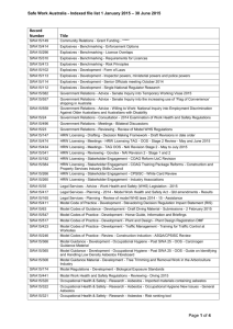 Harradine indexed file list 1 January 2015 to 30 June 2015