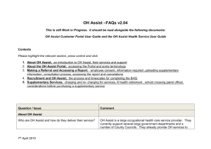 OH Assist -FAQs 7th April 2015 v.2.04