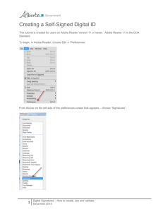 Digital Signature - Government of Alberta