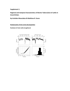 Supplement 1. Regional and temporal characteristics of Bovine