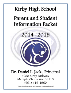 PARENT INFORMATION PACKET