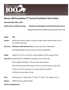 Show Entry Form - Rescue 100 Horses Foundation
