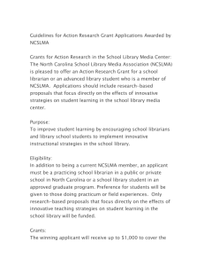 Action Research Guidelines - North Carolina School Library Media