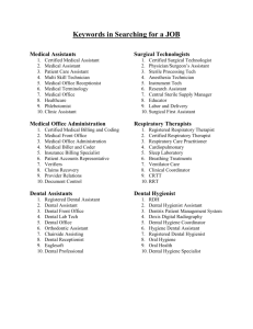 Keywords in Searching for a JOB