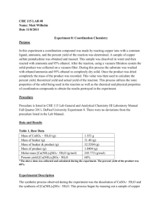 Sample Lab Report II