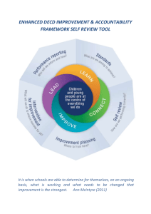 The self review tool - Department for Education and Child