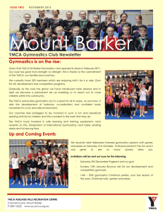 YMCA Gymnastics Club Newsletter