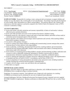 Teacher Assistant - Community College System of New Hampshire
