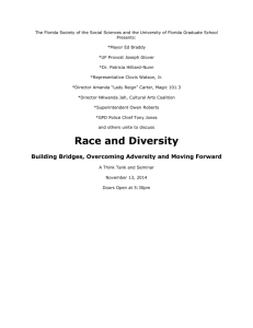 Race and Diversity Building Bridges, Overcoming Adversity and