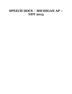 speech docs – michigan ap - openCaselist 2012-2013