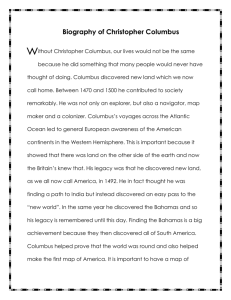 Final Biography Christopher Columbus