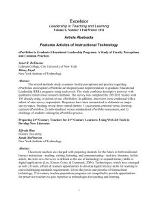 Features Articles of Instructional Technology