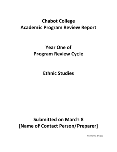 Strengths and Weaknesses of Ethnic Studies