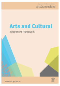 Arts and Cultural Investment Framework ACIF