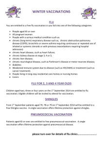 pneumococcal vaccination - Little Waltham/Great Notley Surgeries