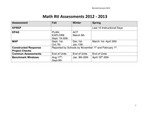 Math RtI Assessments - Campbell County Schools