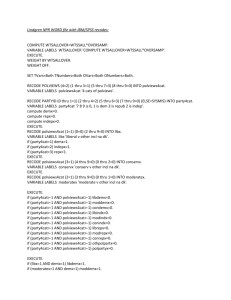 Lindgren NPR WORD file with IBM/SPSS recodes: COMPUTE