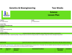 6th Science Genetics and Bioengineering