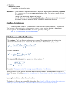 Standard Deviation (s)