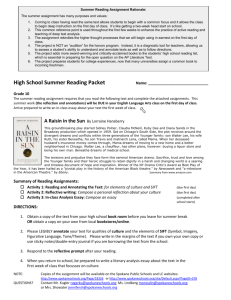 Summer Reading Annotations Rubric
