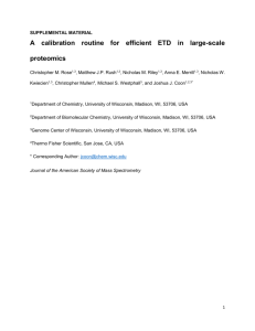 A calibration routine for efficient ETD in large