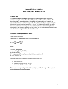 Calculating Heat Transfer through Walls