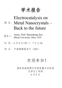 Electrocatalysis on Metal Nanocrystals