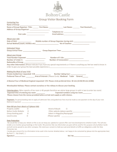 Group Booking form 2015