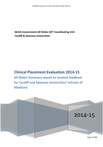 Summary clinical placement evaluation report