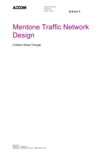 Mentone Traffic Network Design