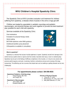 Spasticity Clinic Information