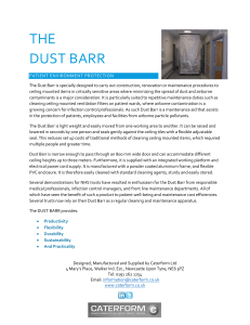 The DUST BARR provides