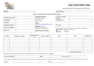 stud cattle entry form