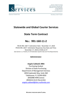 Complete Contract - Department of Management Services