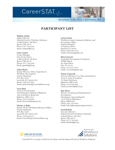 participant list - National Fund for Workforce Solutions