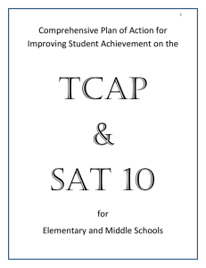 Comprehensive Plan of Action for Improving Student Achievement