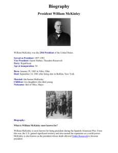 William McKinley Bio