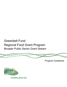 Broader Public Sector Grant Stream