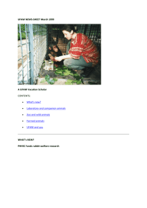 Spring 1999 - Universities Federation for Animal Welfare