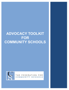 When to Advocate - The Federation for Community Schools