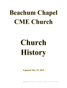 Full Version of Beachum Chapel CME History