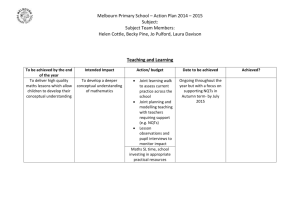 Teaching and Learning - Melbourn Primary School