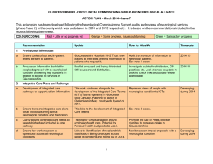 Action Plan Issue 7 - Gloucestershire Neurological Alliance