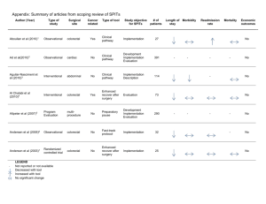 Author (Year) Type of study Surgical site Cancer related Type of tool