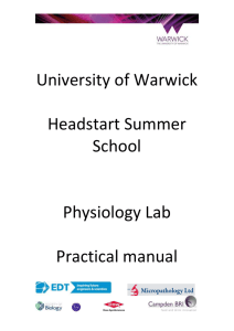Physiology Lab - University of Warwick